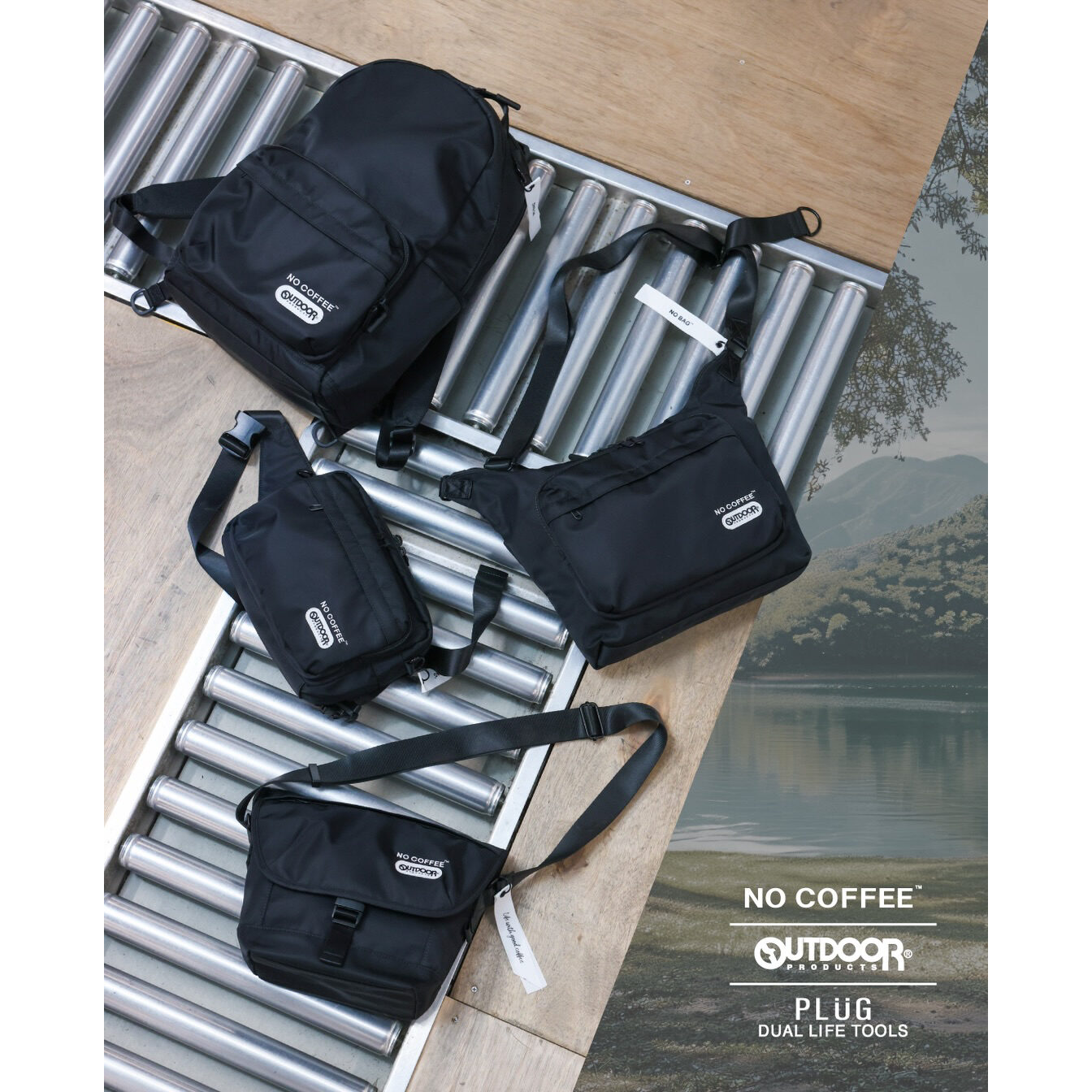 PLUG × NO COFFEE × OUTDOOR PRODUCTS