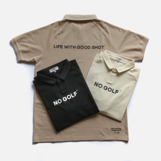 NO GOLF NO COFFEE Clubhaus ポロシャツ XXL-